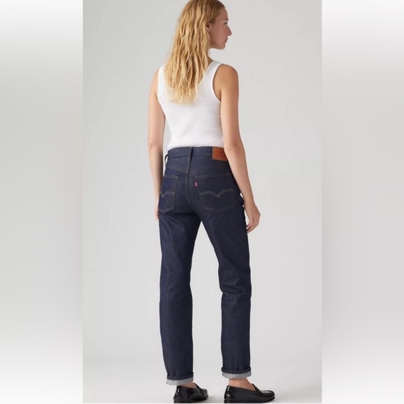 👖LEVI’S👖501 XX RED TAG “SLEVAGE” STRAIGHT BUTTON FLY BLUE JEANS EUC💙 - Picture 6 of 16